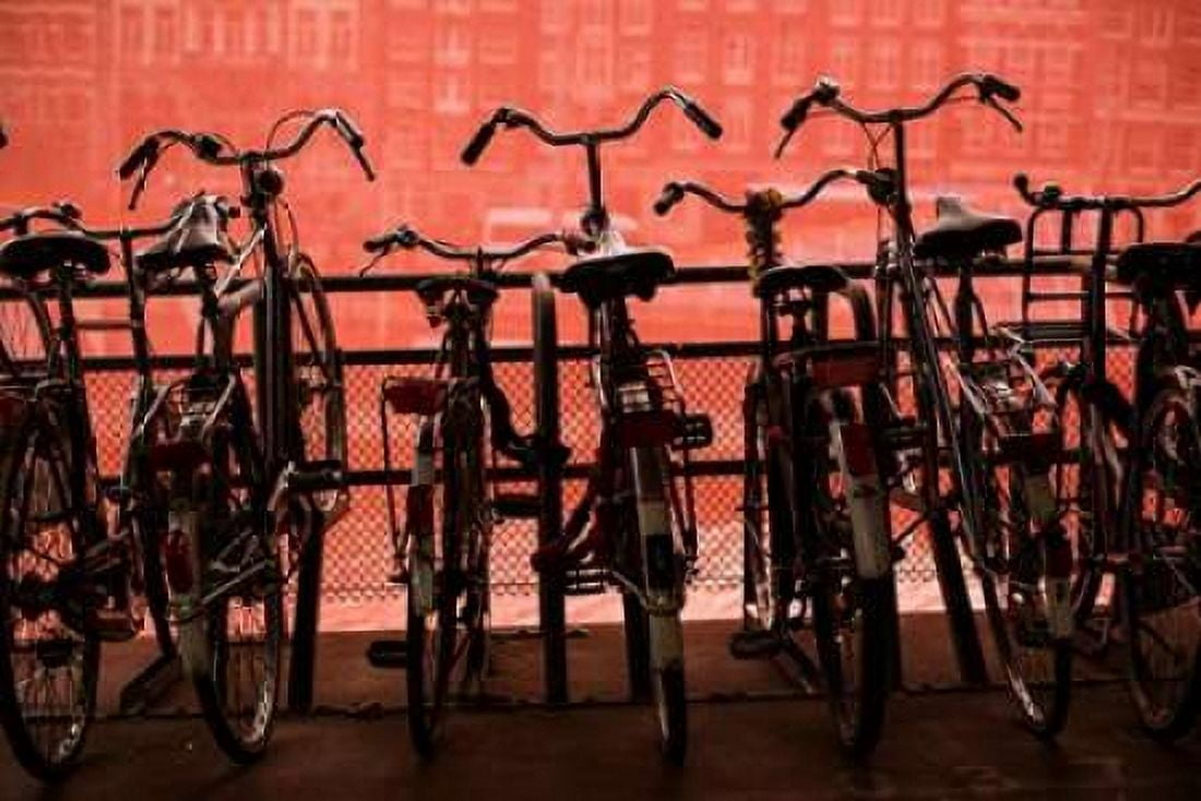 Bicycles at Centraal Station II Canvas Art - Erin Berzel (24 x 36)