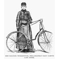 thumbnail image 1 of Bicycling, C1890. /N'Miss Eleanor Tecklenburg, Philadelphia'S Most Famous Lady Rider.' Line Drawing, American, C1890. Poster Print by  (24 x 36), 1 of 1