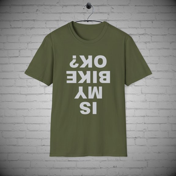 Bicyclist t-shirt, Is my Bike Ok tee, Cycling Biker shirt, Bike Riders Gift