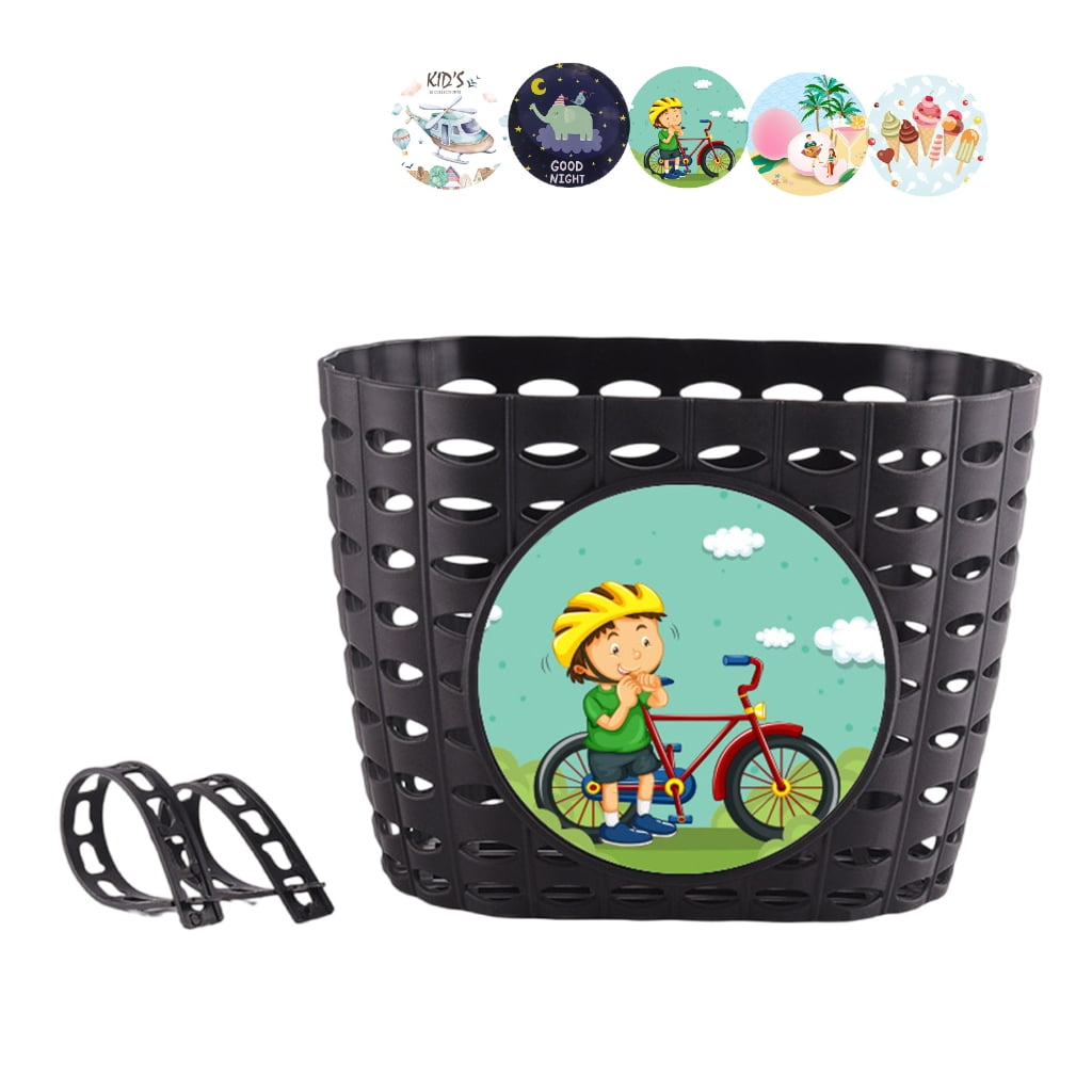 Bicylcles Handlebars Waterproof Basket with Fastens Strap Teen Bike