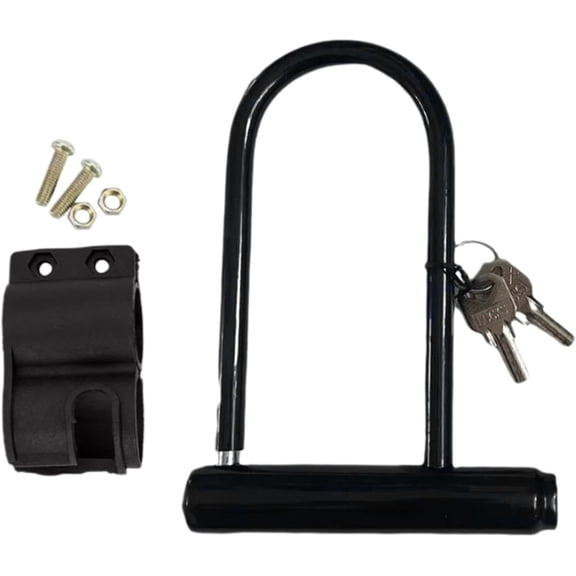 Bicyycle Lock - Anti-Theft U-Shaped Lock | Metal U Lock For Motorcycles | Mountain Biike Lock With Bracket U-shaped Lock | Cycling Accessories, Portable Scooter Locks For Travel, Daily Life, Commuting