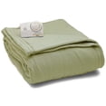 thumbnail image 1 of Biddeford 1001-903292-633 Comfort Knit Fleece Electric Heated Blanket Full Sage, 1 of 3