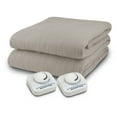 Biddeford Heated Blanket with Electric Analog Controller, Queen, Linen