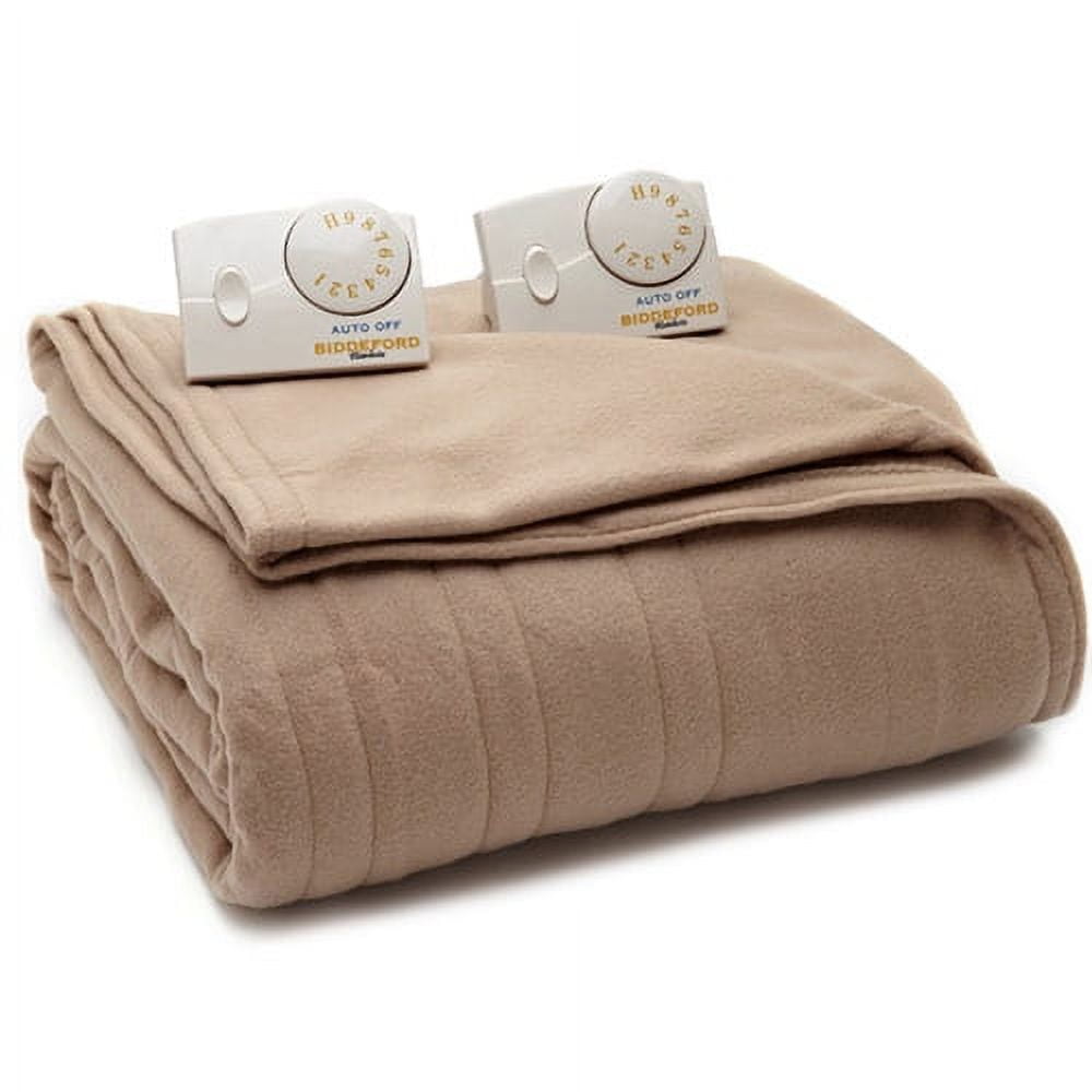 Biddeford 1023 9032108 535 Fleece Electric Heated Blanket Queen