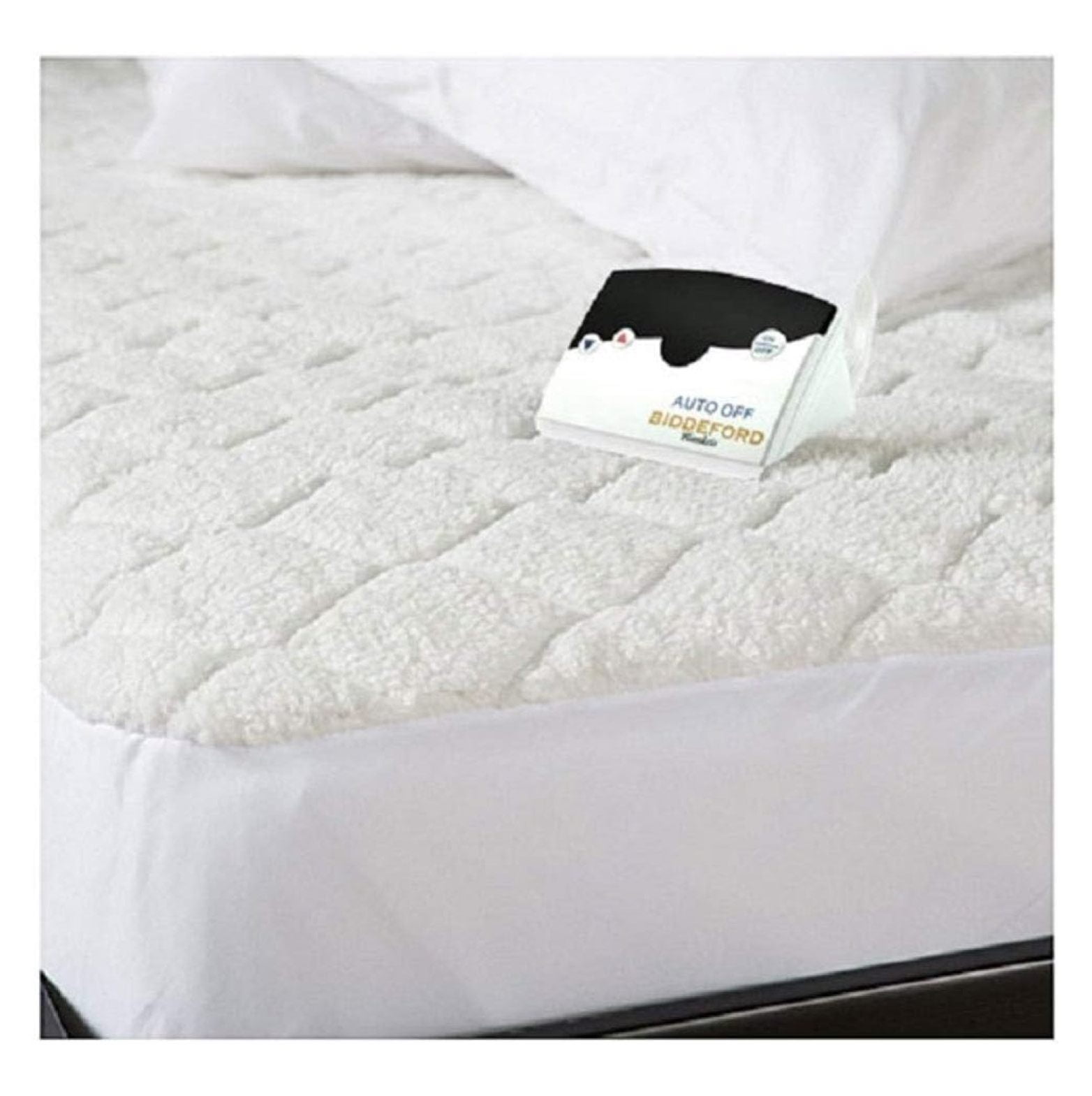 Biddeford 53029051128100M Quilted Electric Heated Mattress Pad Queen