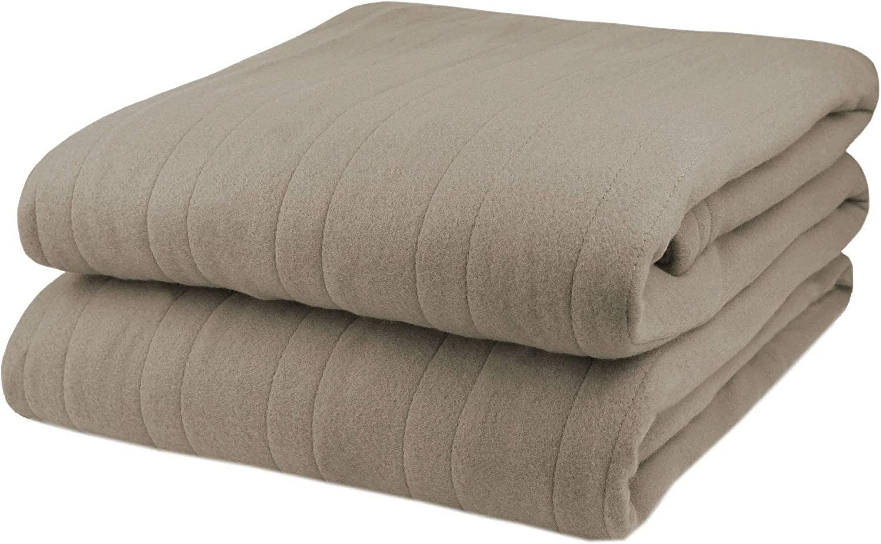 Biddeford Blankets Comfort Knit Electric Heated Blanket With Analog ...