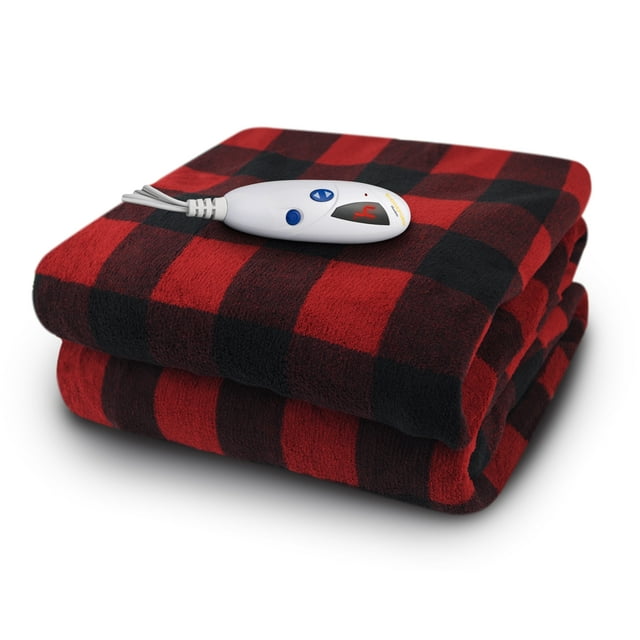 Biddeford Blankets Micro Plush Electric Heated Throw with Digital