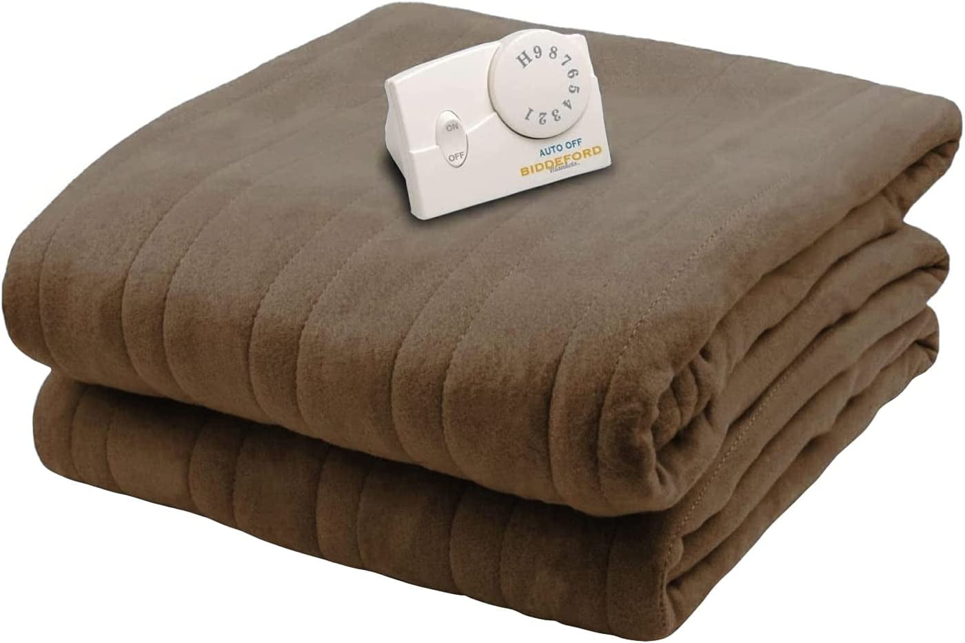 Biddeford Comfort Knit Electric Blanket Queen Size, Chocolate