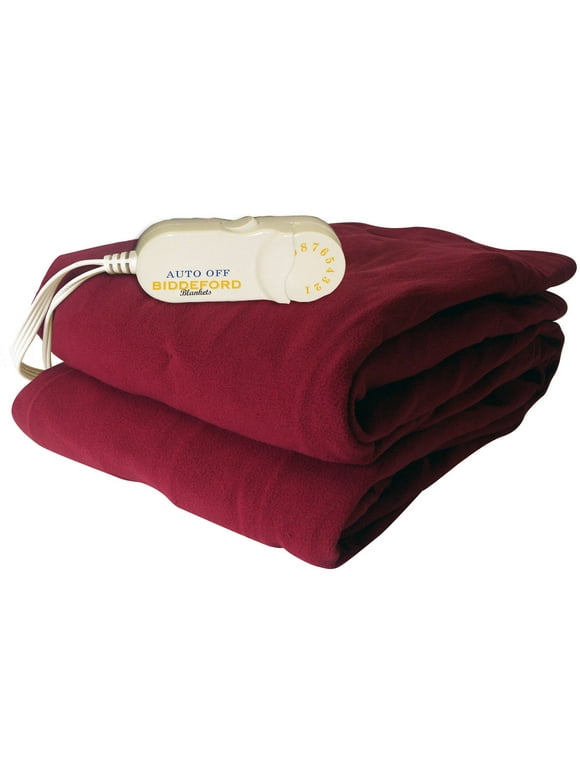 Biddeford Comfort Knit Electric Heated Throw With Analog Controller, Brick