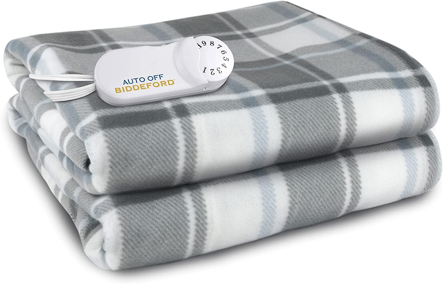 Biddeford Comfort Knit Fleece Electric Heated Warming Throw Blanket
