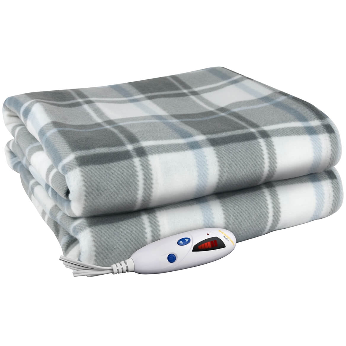 Biddeford Comfort Knit Fleece Electric Heated Warming Throw Blanket