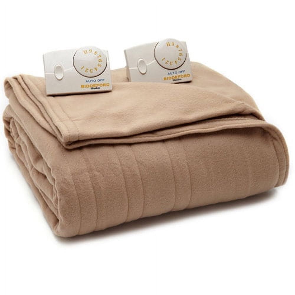 Biddeford Comfort Knit Fleece Heated Electric Blanket - Walmart.com