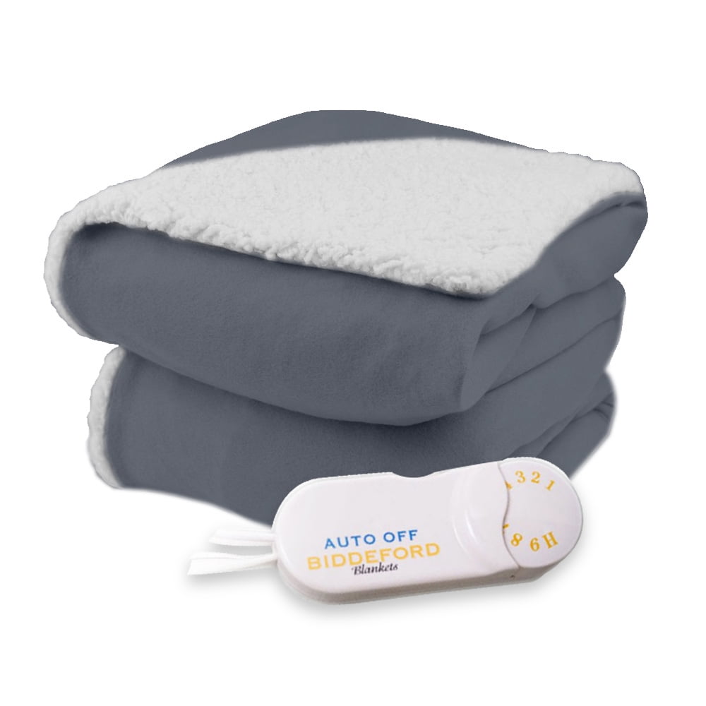 Biddeford Comfort Knit Fleece Heated Electric Blanket Walmart