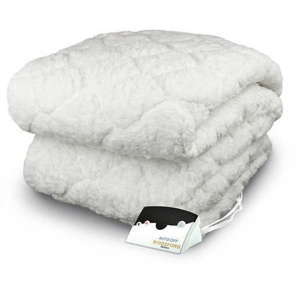 Biddeford Electric Heated Sherpa, Quilted Mattress Pad, Queen