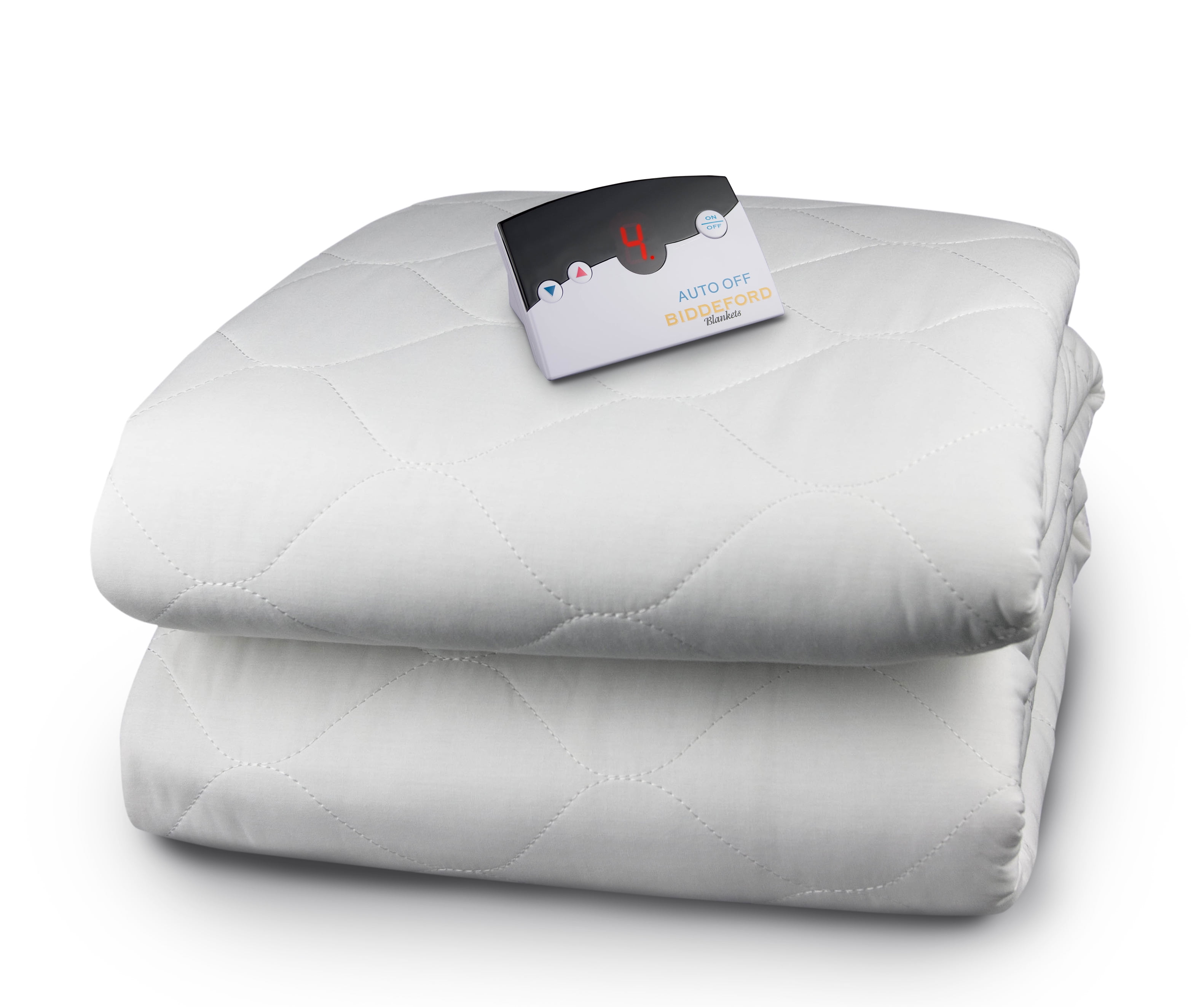 Biddeford Electric Mattress Pad, Cotton Blend. 4 Oz Quilted "Skirt