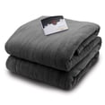 thumbnail image 1 of Biddeford Gray Solid Print Polyester Electric Blanket, Twin, 1 of 4