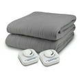 thumbnail image 1 of Biddeford Grey Knit Slate Electric Blanket, Twin, 1 of 3