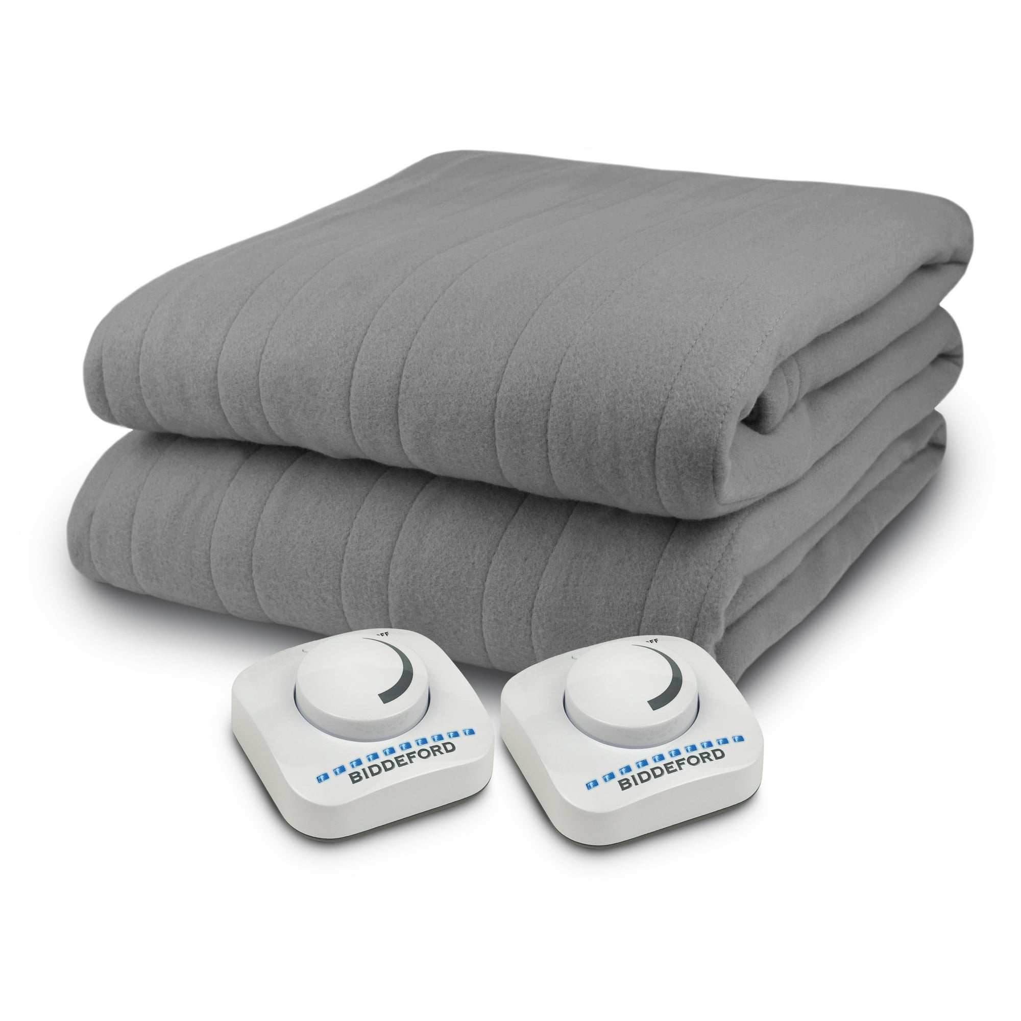 Biddeford Heated Blanket Grey King - Walmart.com