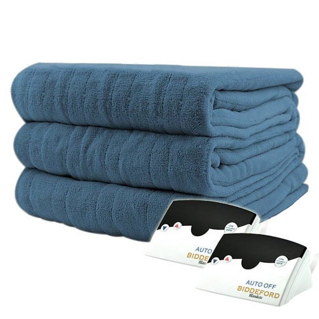 Biddeford Luxurious MicroPlush Electric Heated Blanket Twin Full Queen King