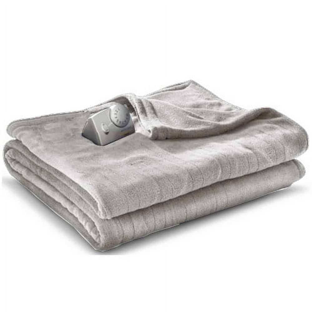 Biddeford microplush sherpa analog electric heated blanket hot sale