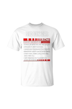 Biddinger Fact Fact T Shirt Biddinger Shirt For Biddinger Fact Unisex Jersey Crewneck Tshi