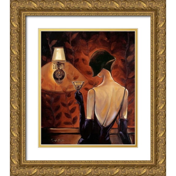 Biddle, Trish 20x23 Gold Ornate Wood Framed with Double Matting Museum Art Print Titled - Mademoiselle