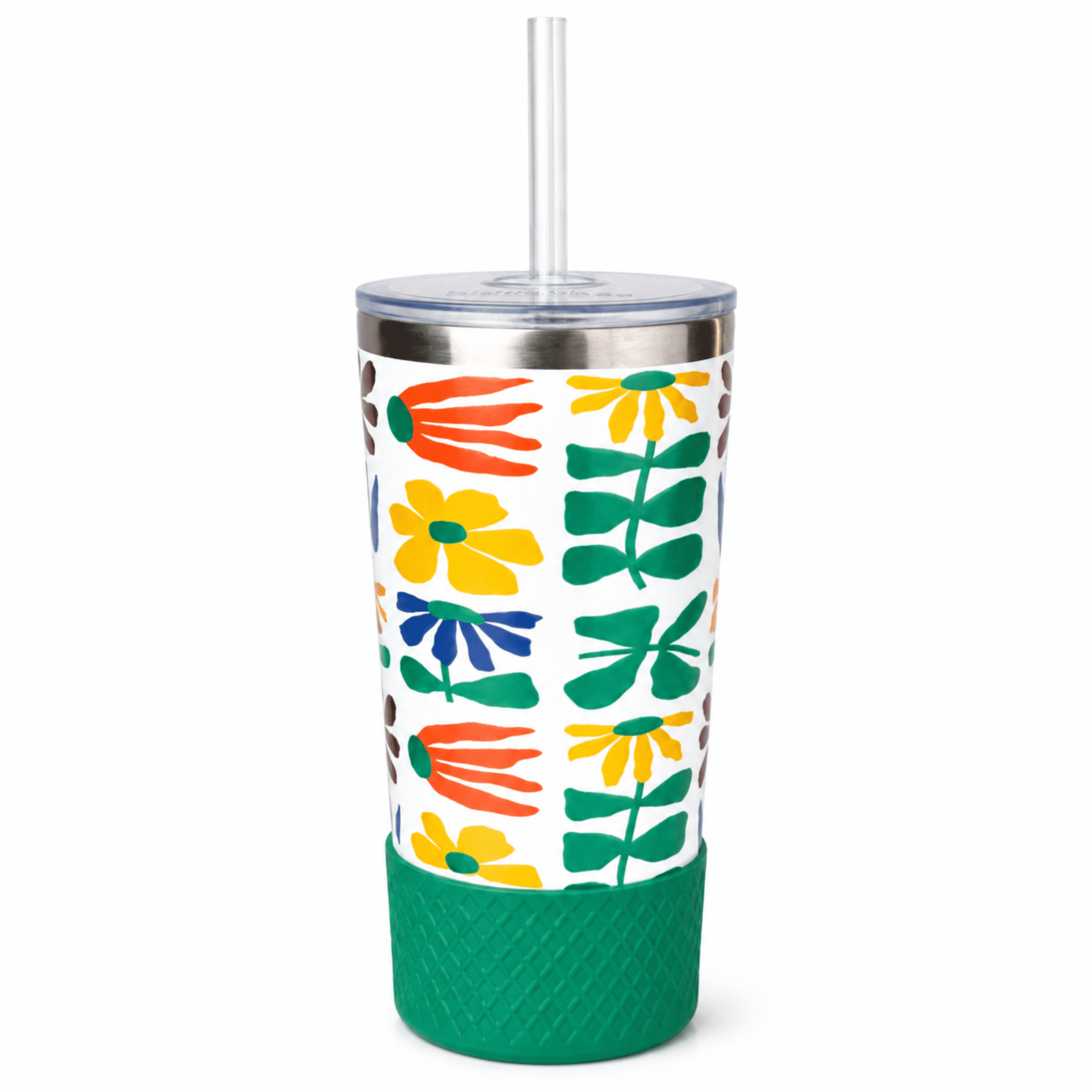 Biddlebee 20oz Insulated Stainless Steel Tumbler with Straw and Silicone Boot, Faith