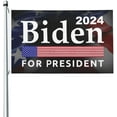 Biden 2024 ReElect Joe Biden Kamala Harris Democrats Flag 3X5