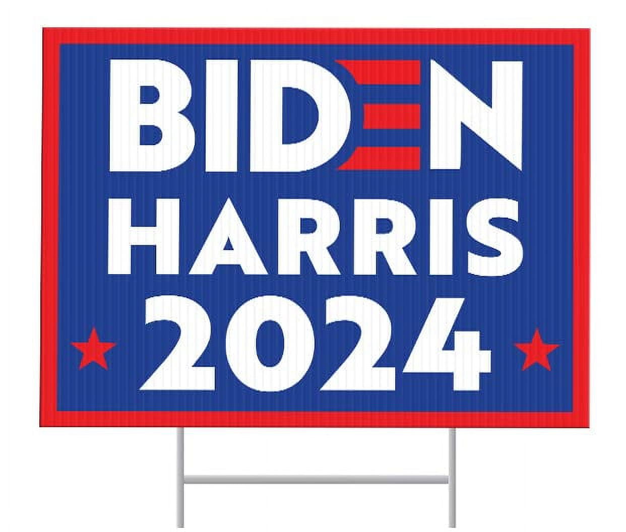 Biden 2024 Yard Sign Biden 2024 Sign 24" x 18" Corrugated Plastic