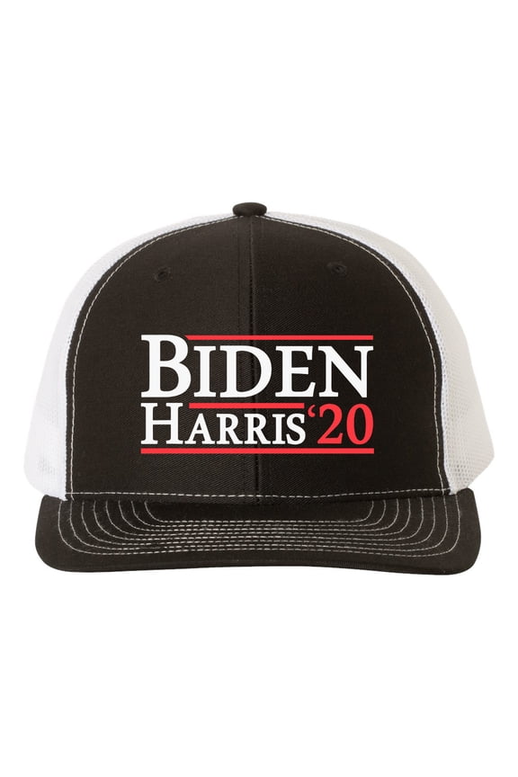 Biden Harris 2020 Presidential Campaign Joe Biden Kamala Harris Political Mesh Back Trucker Hat-Black/White