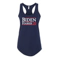 thumbnail image 1 of Biden Harris 2020 Presidential Campaign Political Women's Racerback Tank Top-Navy-xl, 1 of 4