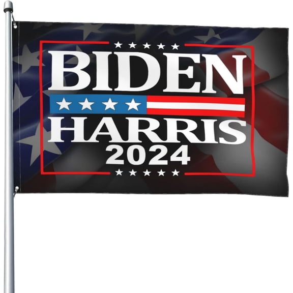 Biden Harris 2024 Flag 4X6 Feet - Vivid Color and Fade Proof - Outdoor Flag Garden Flag House Flag with Grommets, As Pic