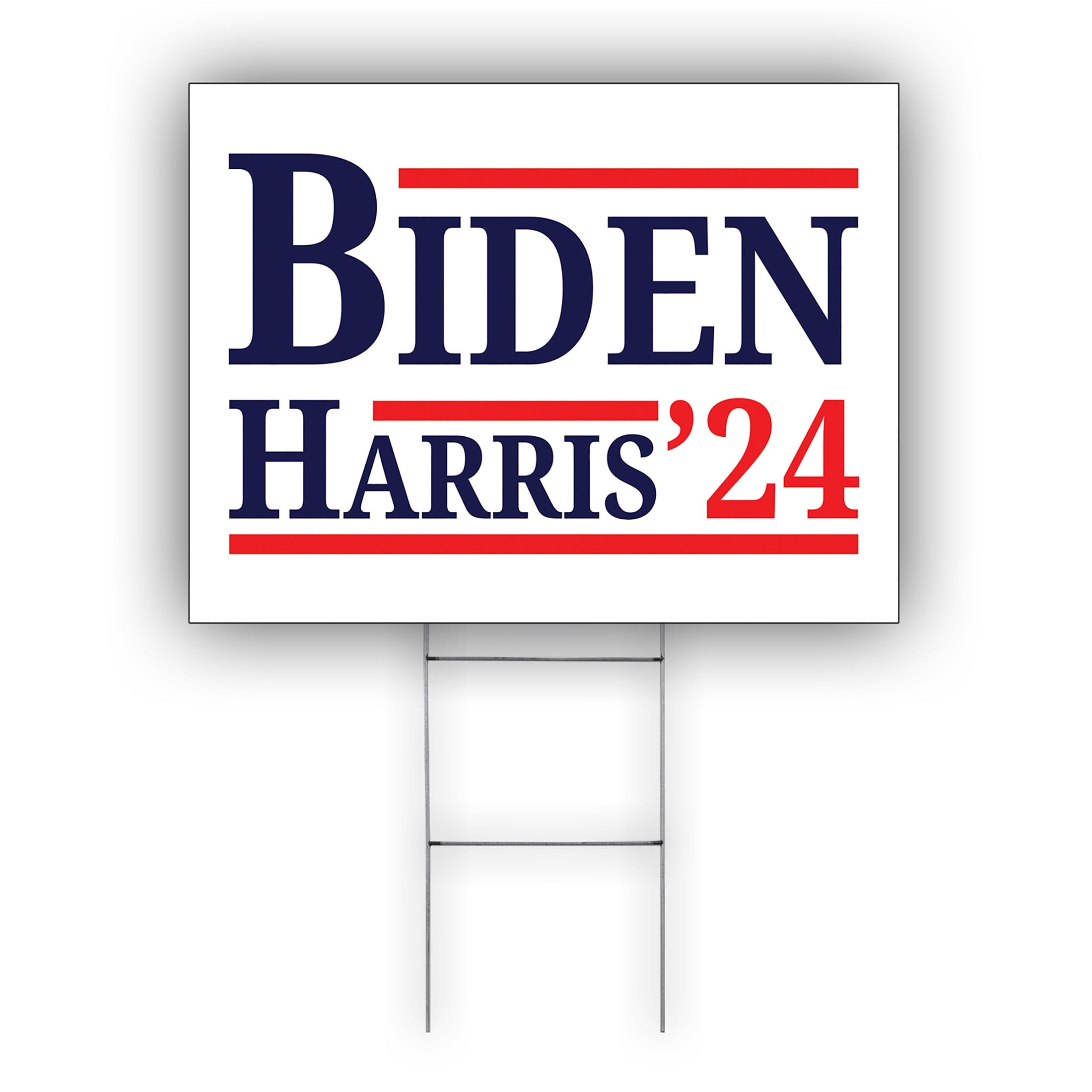 Biden Harris 2024 For President Election Coroplast Yard Sign With H