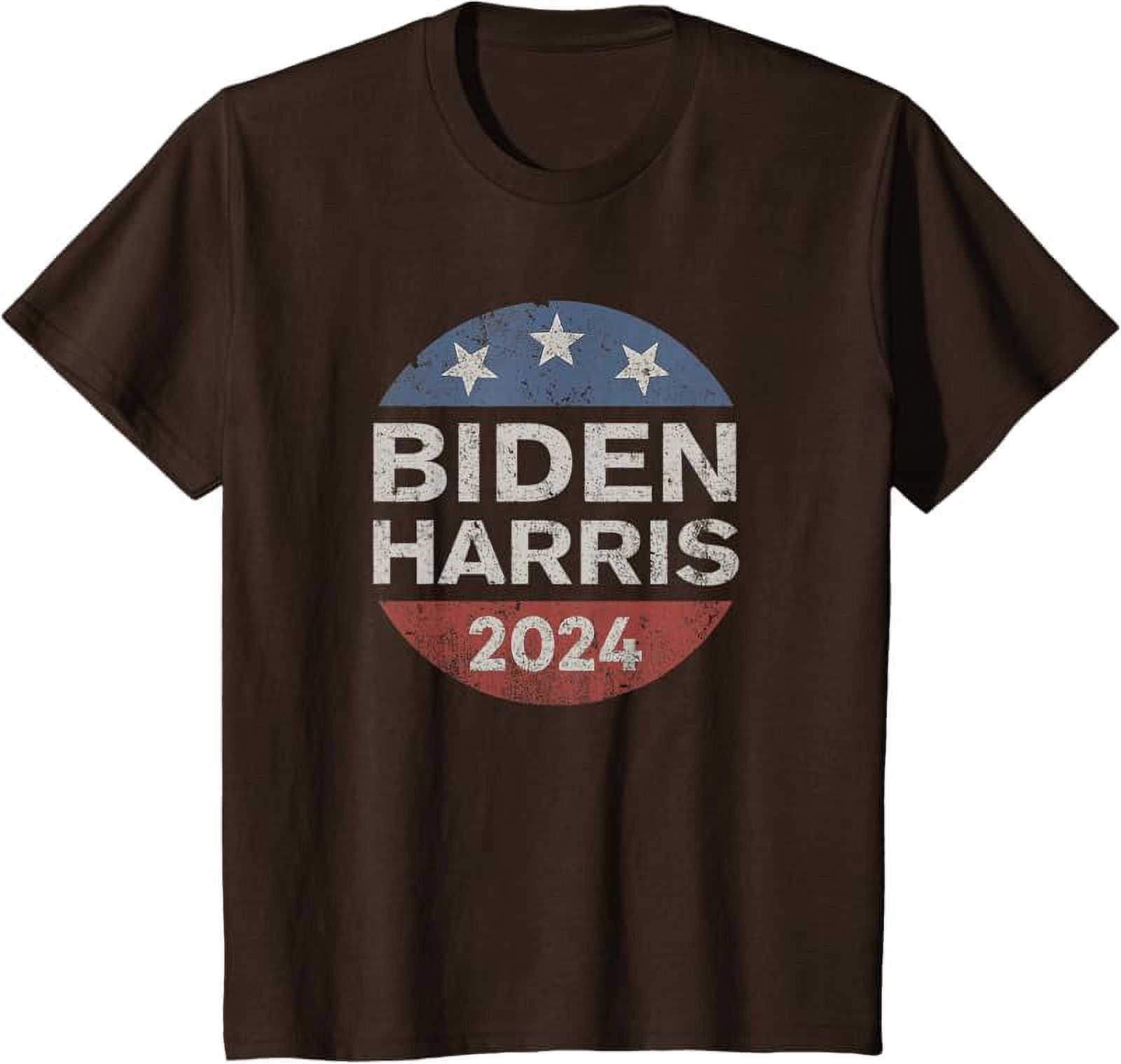 Biden Harris 2024 Retro Vintage Button ReElect Campaign TShirt