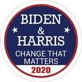 thumbnail image 1 of Biden and Harris Campaign Sign Vinyl Sticker Car Window Bumper Decals for Trucks Vans Laptop Wall Window - Removable Waterproof/Round Peel and Stick Graphic Designs Decoration Size (13x30 inch), 1 of 1