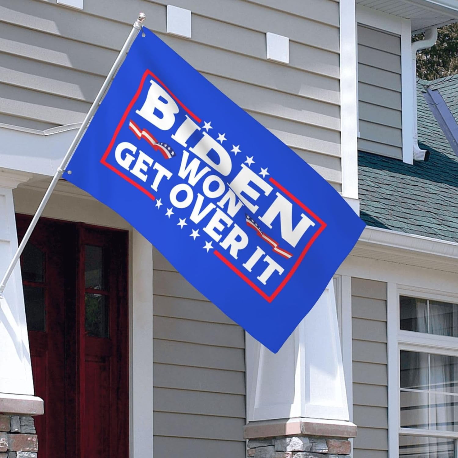 Biden Won Get Over It Biden 2024 Outdoor 3X5 Flag Banner Durable Fade