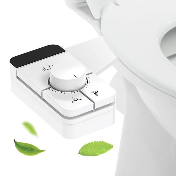 Bidet Attachment for Toilet Self Cleaning Dual Nozzles, Adjustable Water Pressure, Feminine & Rear Wash, Non-Electric Fresh Water Bidet Toilet Seat Attachment B021