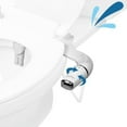 thumbnail image 1 of Bidet Attachment for Toilet - Ultra-Slim Left Handed Hygienic Bidet Attachment For Existing Toilets - Bidet Toilet Seat Attachment with Pressure Controls - Travel Bidet Included, 1 of 7