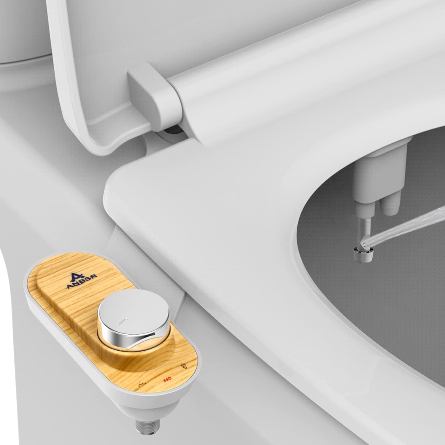 Bidet Attachment, UltraSlim Bidet Dual Nozzle (Frontal Rear/Feminine