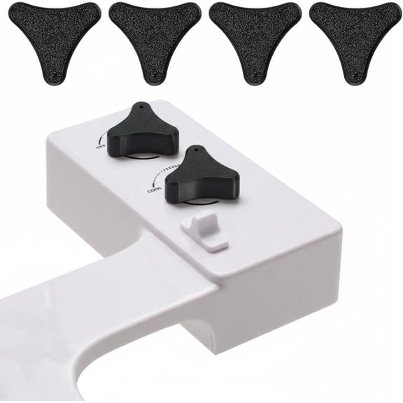 Bidet Knob Replacement Compatible with Tushy, Easy Turn Handle, Toilet Bidet Attachment Enhanced Leverage for Improved Functionality4 Pcs