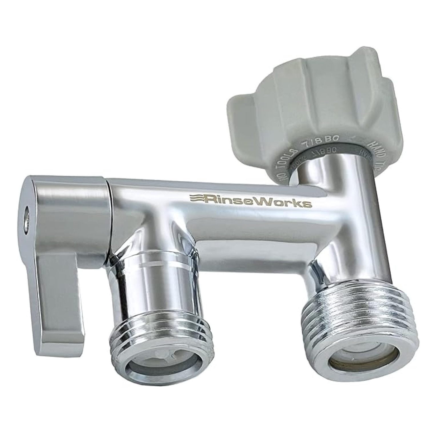 Urinal Adapter Bidet T Adapter 7/8 Inch - 3 Way Toilet Tee Connector with Shut Off ...