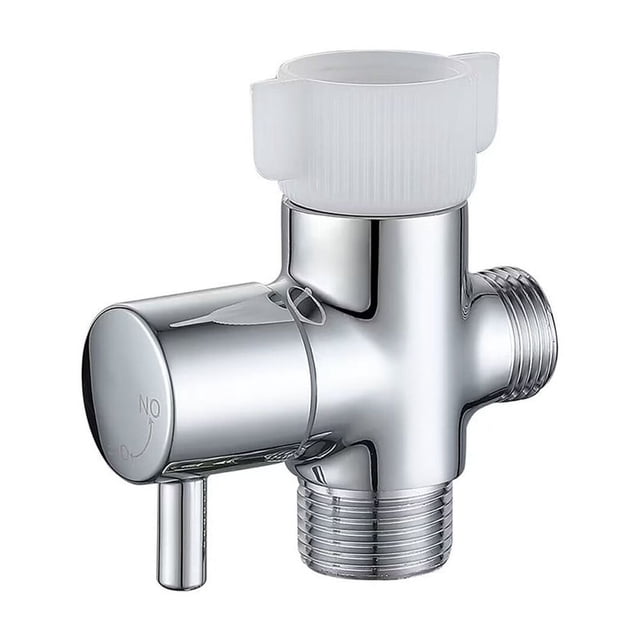 Bidet T Adapter with Shut off Valve Metal Tee Connector Attachment for ...
