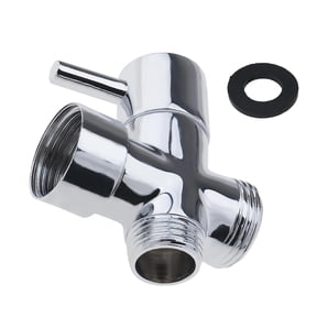 Bidet T-adapter, T Adapter, T Shape Diverter Shut Off Valve Shower Toilet Bidet Sprayer Water Adapter Chrome Color