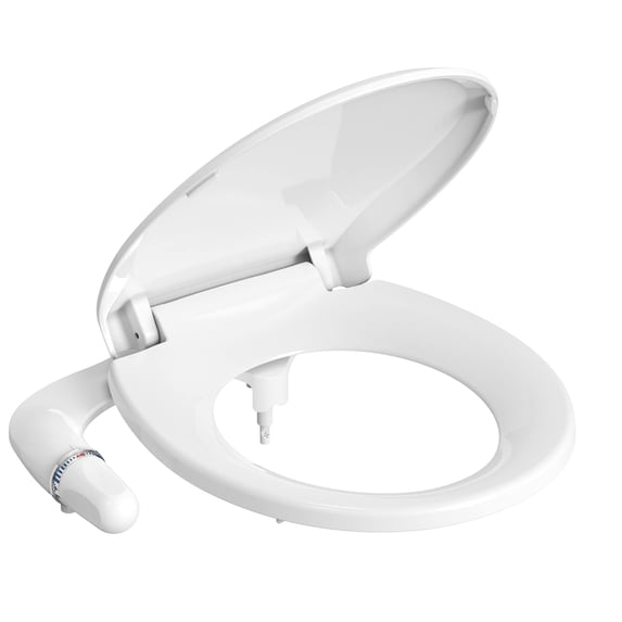 Bidet Toilet Seat, Adjustable Water Pressure, Self-Cleaning, Rear and Feminine Wash, Non-Electric Bidet Attachment for Toilet Seat