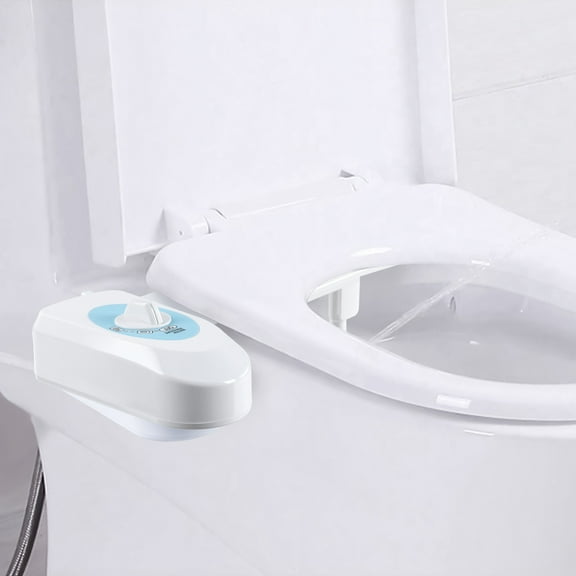 Bidet Toilet Seat Attachment, Cold Water Sprayer with Adjustable Pressure for Wash, Easy Installation Nozzle Cleaning Kits, Eco Friendly Personals Hygiene Device, 18.11x3.54x8.07in