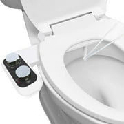 Bidet Toilet Seat Attachment and Fresh Water Sprayer (Cool and Warm Temperature Control, Easy Setup, Universal Fit, Dual-Nozzle Cleaning, Adjustable Pressure)