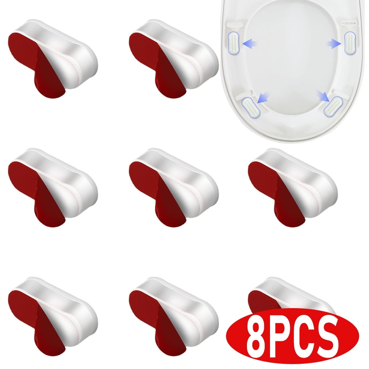 Bidet Toilet Seat Bumper Gasket Pad Kit, Universal Repair Parts for ...