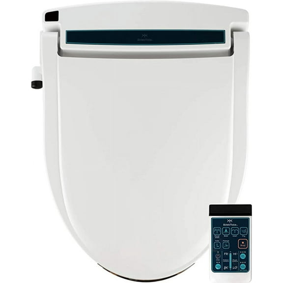 BidetMate 2000 Series Smart Heated Toilet Seat with Electric Bidet & Side Controls, with Remote, Elongated