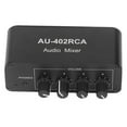 Bidirectional Audio Switcher 4 Way Stereo L R Sound Channel 4 in 2 Out