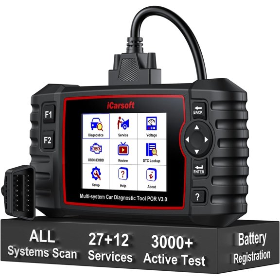 Bidirectional Diagnostic Tool for Porsche/Cayenne, All System OBD2 Scanner, 27 Resets +12 Extra Services Battery Registration Code Reader for Porsche, Auto VIN